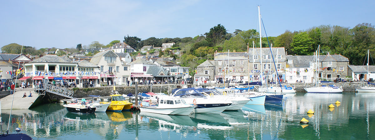 Padstow so close to Mevagissey in Cornwall